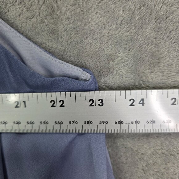 Womens Cato Blue Gradient Ombré A-Line Dress Sleeveless Keyhole Back Size 18/20W - Picture 7 of 9